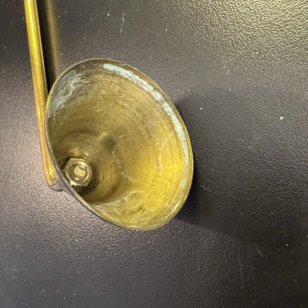 Old Brass Candle Snuffer Solid Brass Nice Patina 8.5